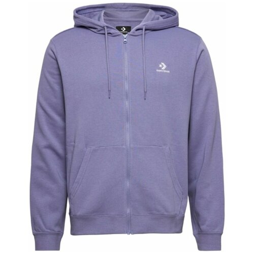 Джемпер унисекс Converse Standard Fit Left Chest Star Chev Emb Full Zip Hoodie Bb 10024511534 с капюшоном фиолетовый (S)