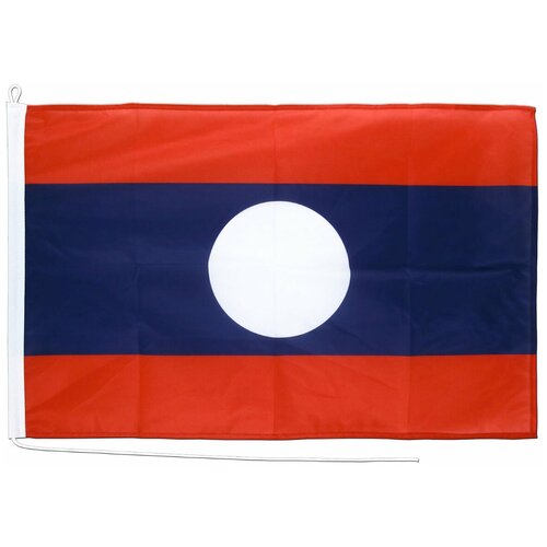 флаг дании на яхту или катер 40х60 см Флаг Лаоса на яхту или катер 40х60 см