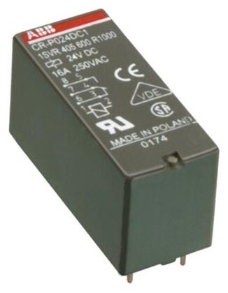 CR-P024DC1 Реле 1ПК 16А 24B DC ABB, 1SVR405600R1000