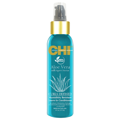 CHI кондиционер несмываемый Aloe Vera Humidity Resistant Leave-In Conditioner, 177 мл chi несмываемый увлажняющий кондиционер 177 мл chi aloe vera