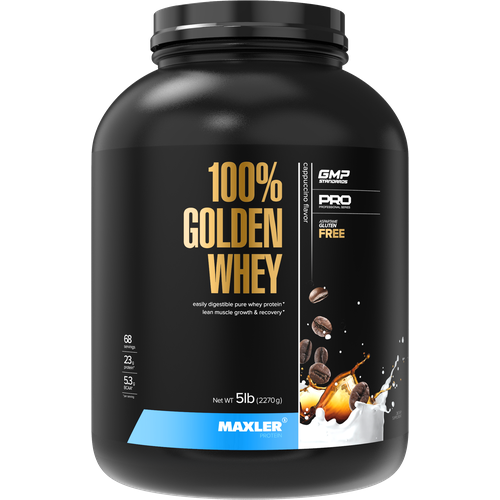 Протеин Maxler 100% Golden Whey New, 2270 гр., капучино протеин maxler 100% golden whey 2270 гр капучино