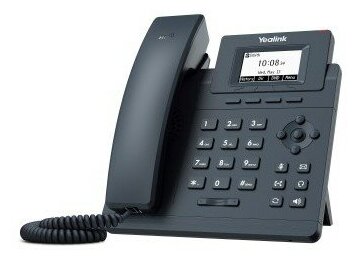 Yealink VoIP-телефон SIP-T30 Телефон SIP 1 линия, БП в комплекте