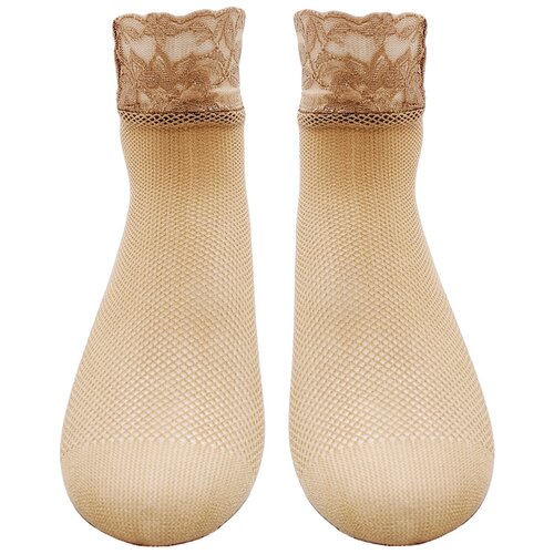 фото Нейлоновые носки в сетку телесного цвета, размер 36-40, в комплекте 50 пар лариса