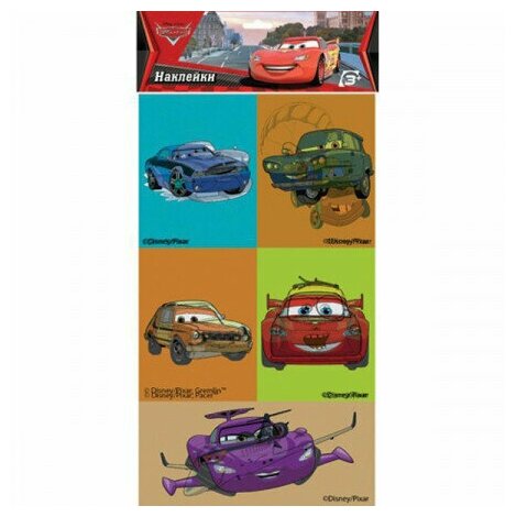 Наклейки 3D ACTION! CARS 12*20,5см CR-AD06002 (15 шт.)