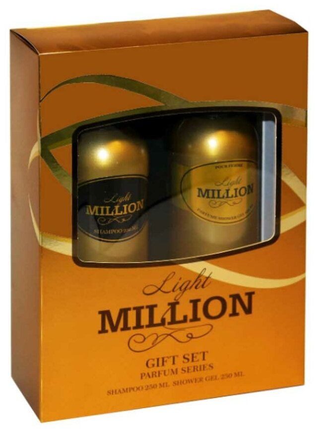 Набор косметический парфюмерный для женщин Light Million (шампунь 250 мл + гель для душа 250 мл)