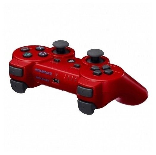 Геймпад беспроводной для Sony PlayStation 3 (упаковка картон) красный PS3