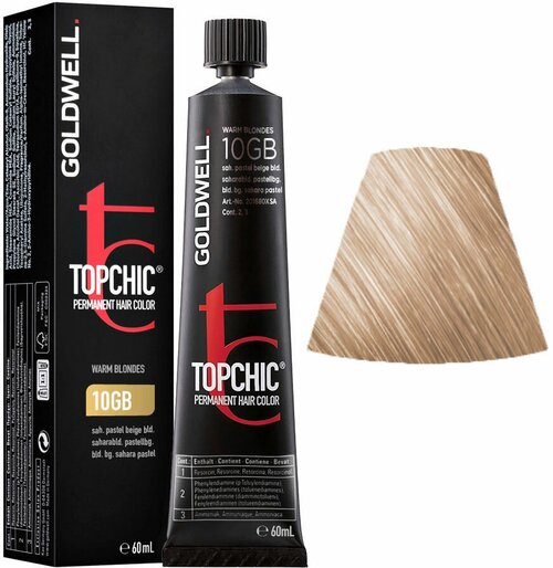 Goldwell Topchic стойкая крем-краска для волос, 10GB песочный пастельно-бежевый