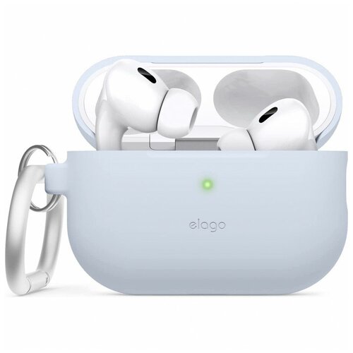 Чехол Elago Silicone Hang case для AirPods Pro 2 (2022), Голубой (EAPP2SC-HANG-LBL)