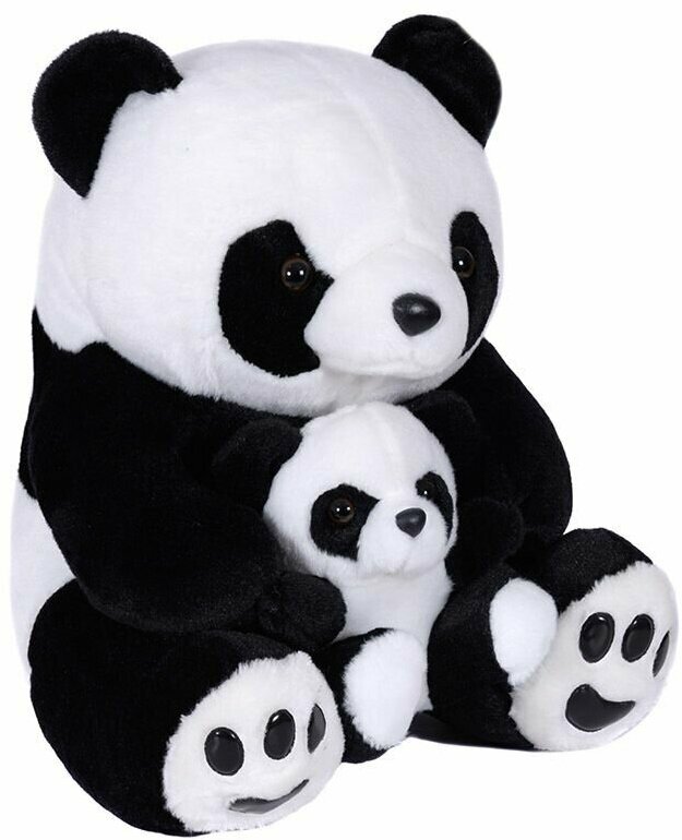 Мягкая плюшевая игрушка Панда с малышом медведь мишка 40 см