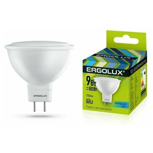 Лампочка Ergolux GU5.3 9W 220V 4500K 855Lm LED-JCDR-9W-GU5.3-4K 13625