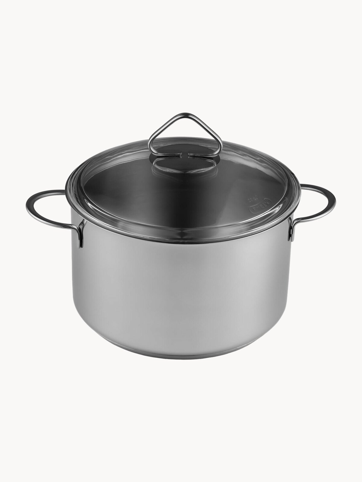 Кастрюля ВСМПО-посуда 3,5 л Гурман-Стекло из нержавеющей стали AISI304L (03Х18Н11) с тройным дном