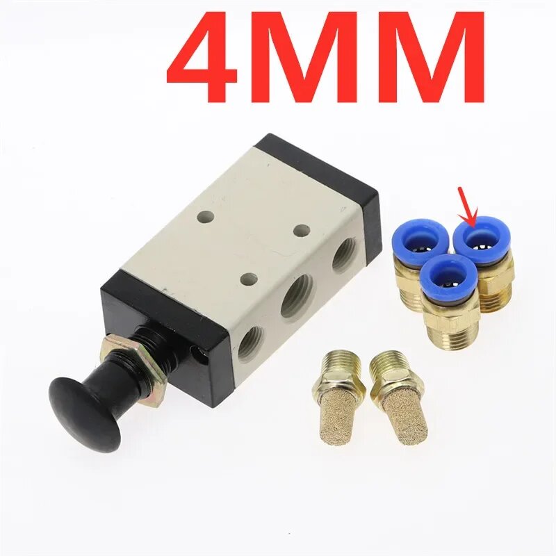 Пневматический ручной клапан 4R210-08 5-портовый G1/4