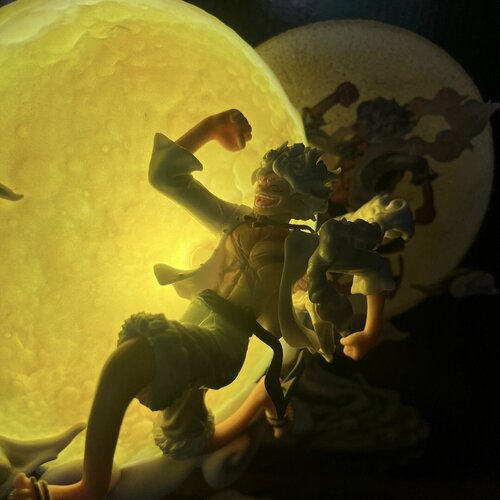 фото Аниме светиться фигурка ван-пис/one piece, луффи(25cm) меняет цвет, светящаяся