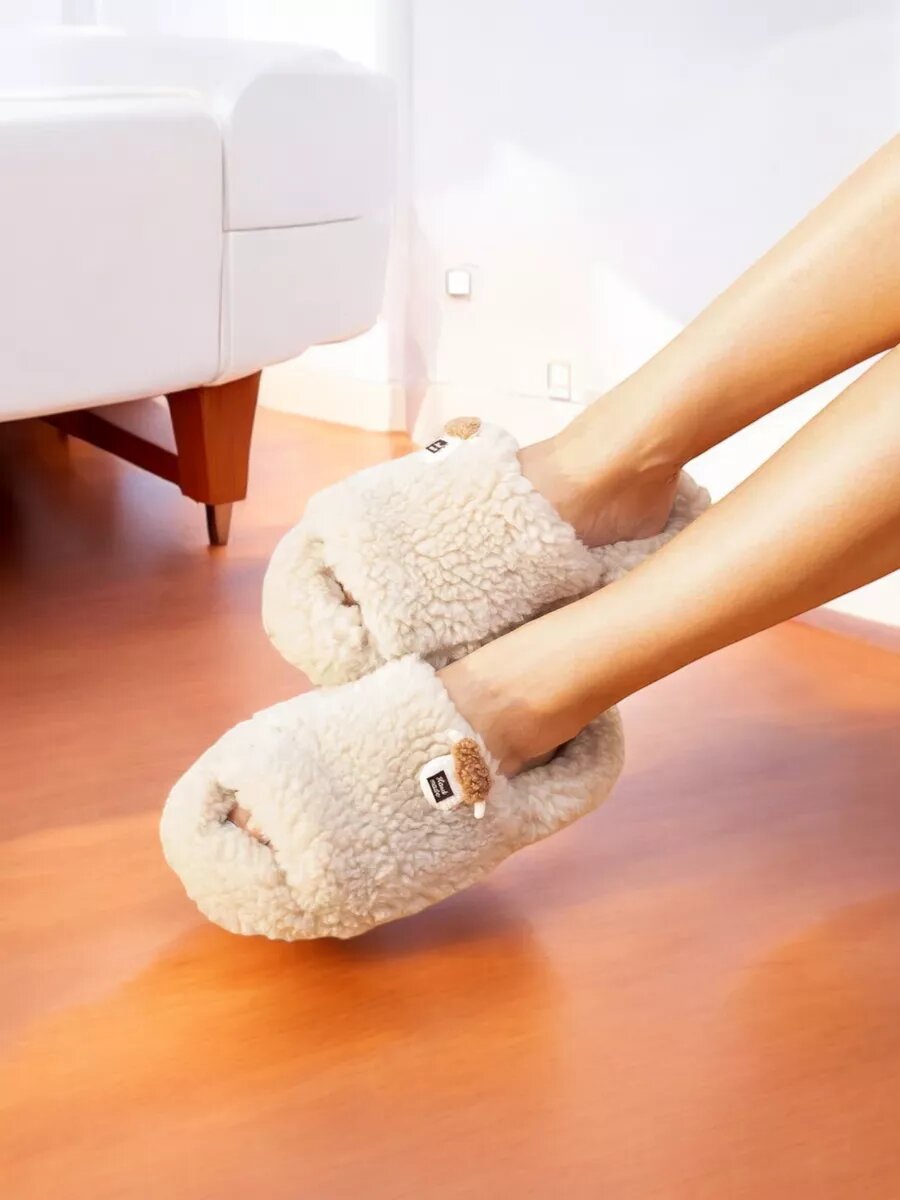 Тапочки ONYXRAM, размер 38, коричневый, бежевый — фото 1