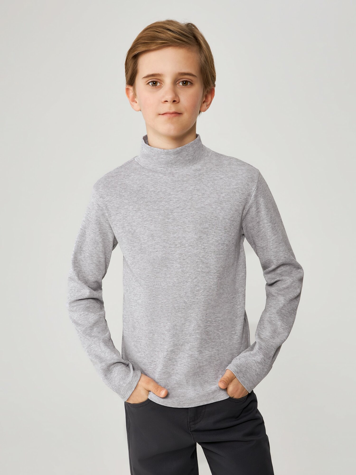 Джемпер Acoola размер 140 серый меланж