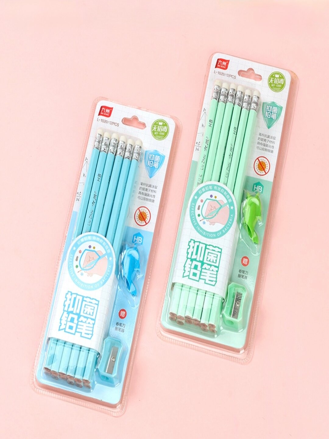 Набор простых карандашей, чернографитные, деревянные, HB, точилка в подарок, 12 шт