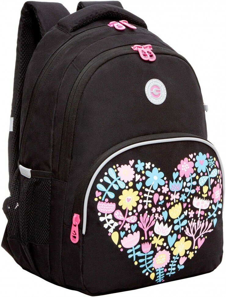 Рюкзак школьный Grizzly RG-360-2/1 черный