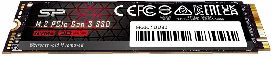 Твердотельный накопитель Silicon Power UD80 500Gb PCI-E 3.0 SP500GBP34UD8005 - фото №5