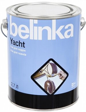 BELINKA Yacht/Белинка Яхтный лак для древесины полуматовый 9л