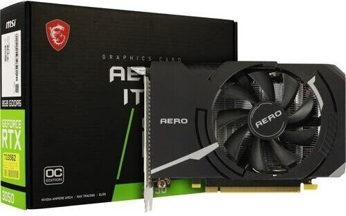 Видеокарта Msi Aero RTX 3050 AERO ITX 8G OCV2