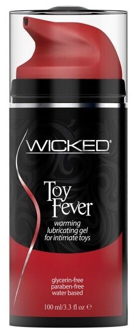 45524 Wicked Toy Fever, 100 мл. Лубрикант согревающий для использования с игрушками