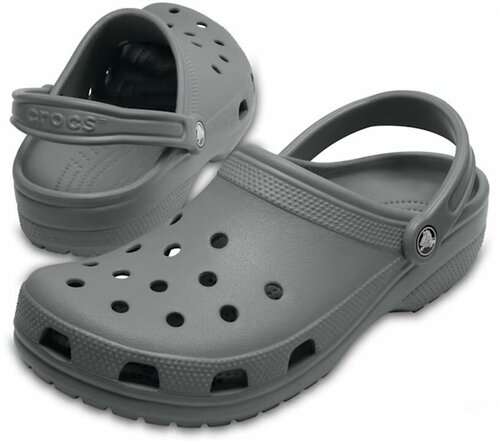 Шлепанцы Crocs, размер 41.5, серый