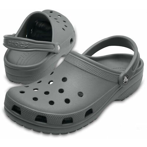 Шлепанцы Crocs, размер 45, серый