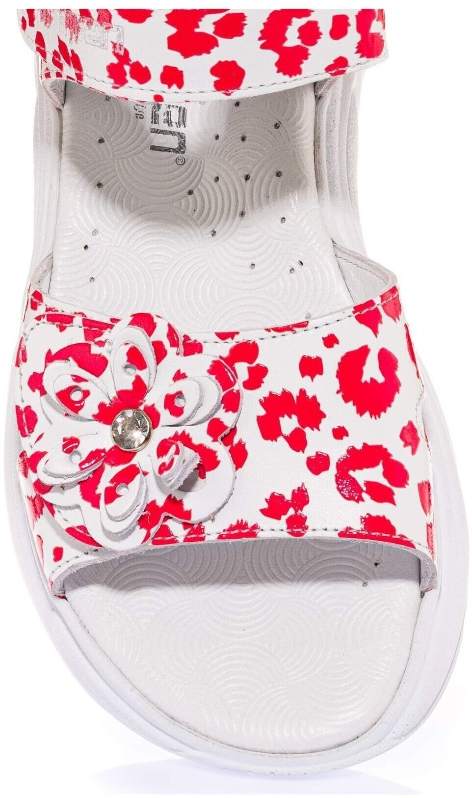 Сандалии MINIMEN, размер 35, белый/красный — фото 1