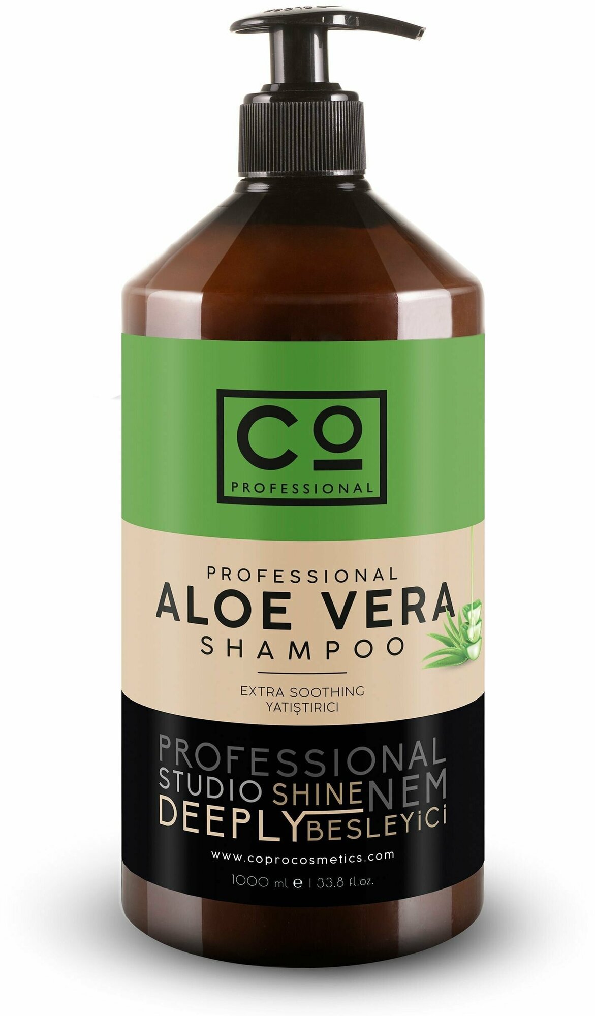 Шампунь алоэ вера CO PROFESSIONAL Aloe Vera Shampoo, 1000 мл