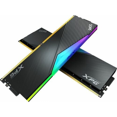 Модуль памяти DDR5 32GB 216GB ADATA AX5U5200C3816G-DCLARBK XPG Lancer RGB PC5-41600 5200MHz CL38 heatsink 135V 13560₽