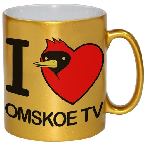 фото Кружка i love omskoe tv я люблю омское тв drabs