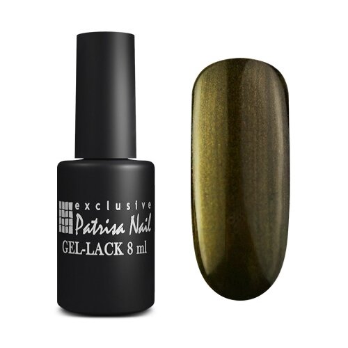 Patrisa Nail Гель-лак Volcanic, 21 мл, V21 Насыщенный болотный зеленый с микрошиммером