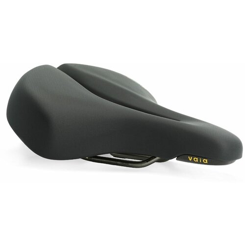 Седло велосипедное Selle Royal Vaia Relaxed Black, 240x210 мм, посадка 90 градусов седельная 02 300405 покрышка royalgel большая 226х258мм 264гр selle royal