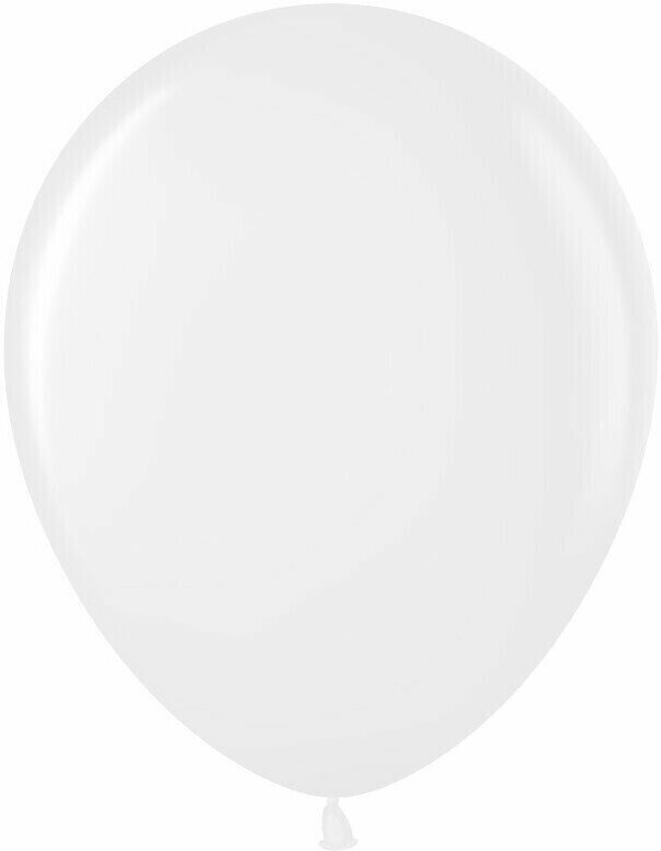 Шарики воздушные (12'/30 см) Белый (800), металлик, 50 шт. набор шаров на праздник