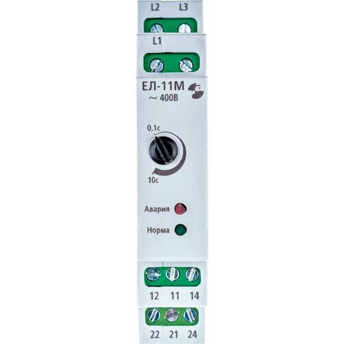 Реле контроля трехфазного напряжения Реле и Автоматика, ЕЛ-11М 380В 50Гц