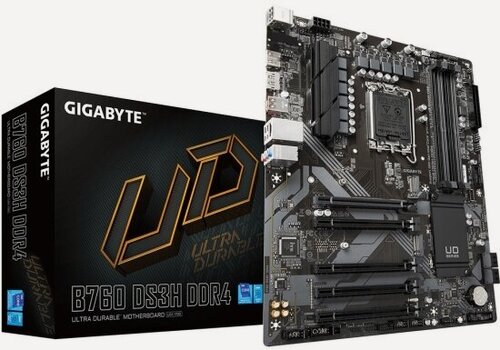 Изображение товара Материнская плата Gigabyte B760 DS3H DDR4 (LGA1700, ATX)