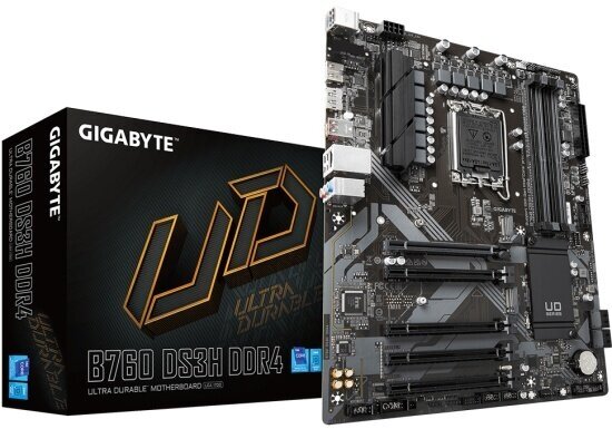 Материнская плата Gigabyte B760 DS3H DDR4 (LGA1700, ATX)