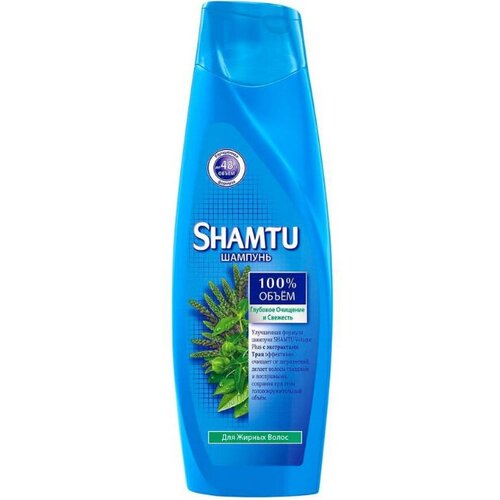 Shamtu Шампунь для волос Глубокое очищение и свежесть с экстрактами трав 500 мл 1 шт