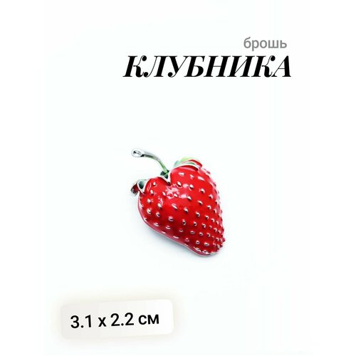 Брошь Fashion jewelry, красный