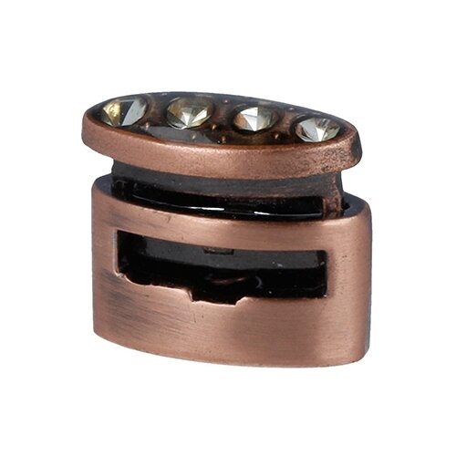 фото Зажим micron gb 1263 со стразами №15 шлифованная медь