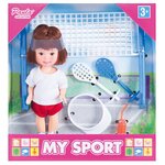 Игровой набор M&C Toy Centre Paula My Sport Теннис, 10 см, MC23407a - изображение