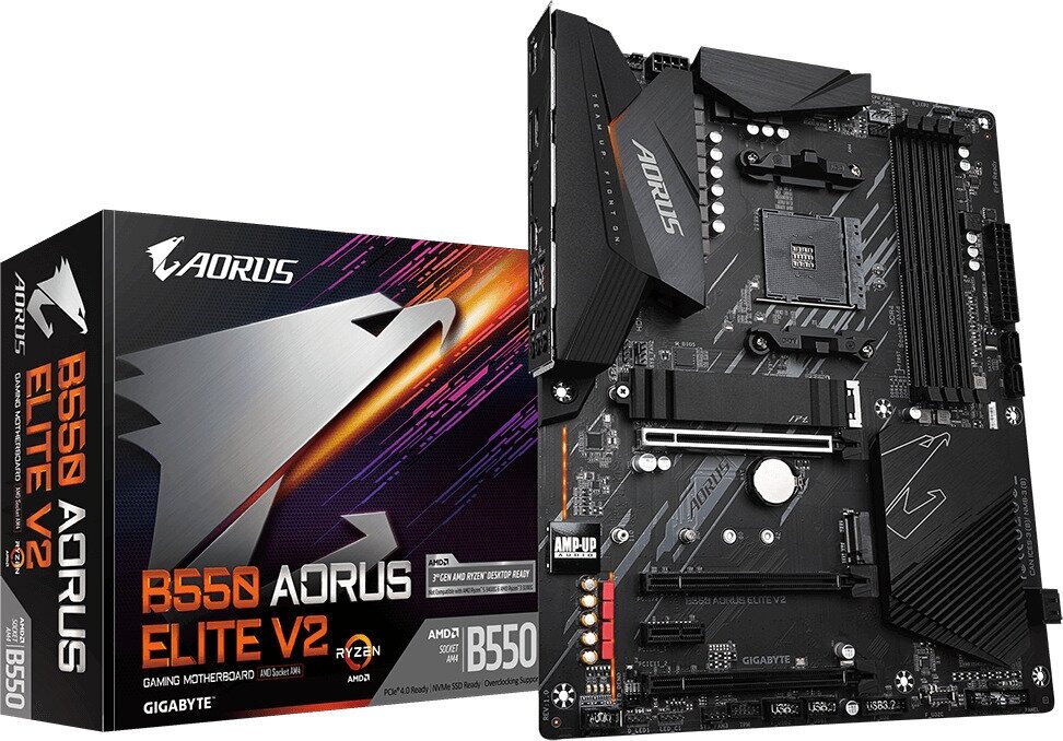 Материнская плата Gigabyte B550 AORUS ELITE V2, gigabyte b550 aorus elite v2,