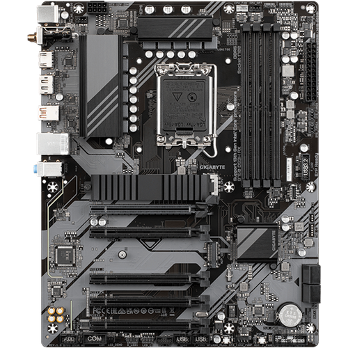 Материнская плата GIGABYTE B760 DS3H AX, LGA1700, B760, 4*DDR5, DP+HDMI, 4 SATA 6 Гб/с, M2, Audio, Gb LAN, USB 3.2, USB 2.0, Type-C, COM*1 port, ATX (B760 DS3H AX)