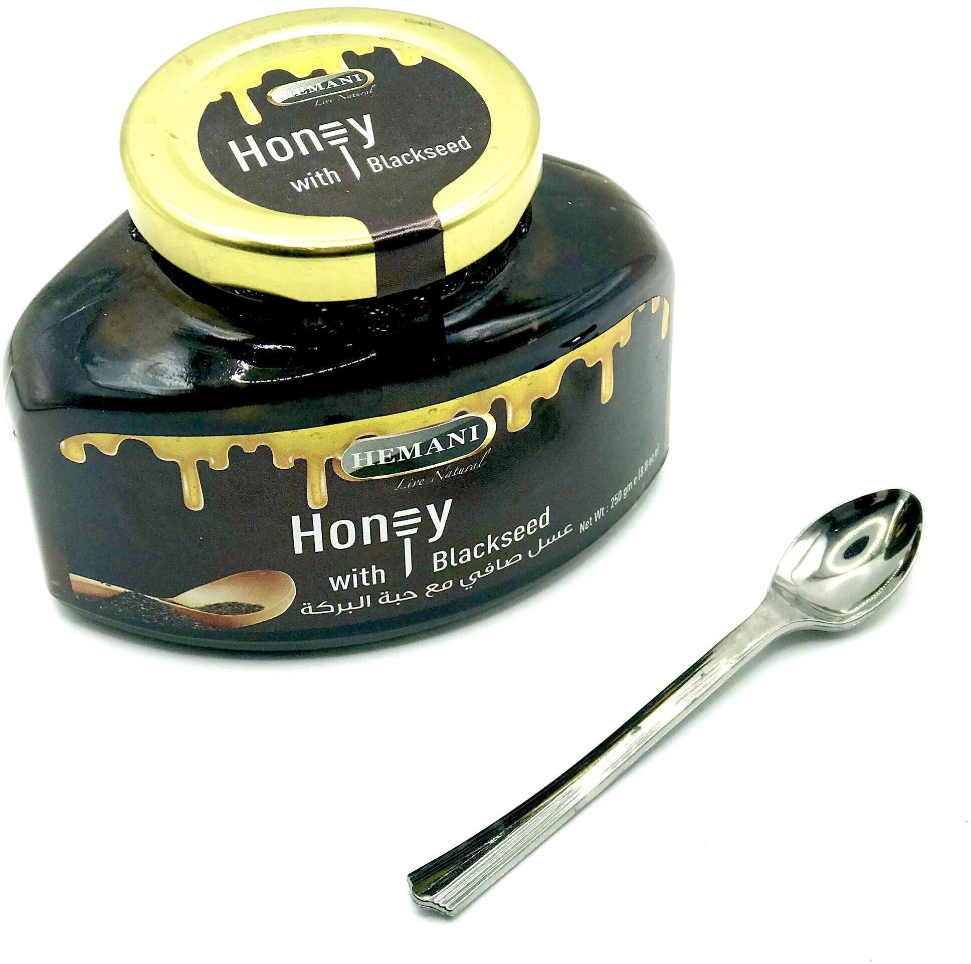 Мёд с черным тмином/Honey with blackseed, Hemani, 250 г - фотография № 3