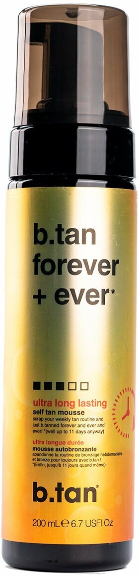 B.TAN, мусс-автозагар с длительным результатом Forever+ever self tan, 200 мл