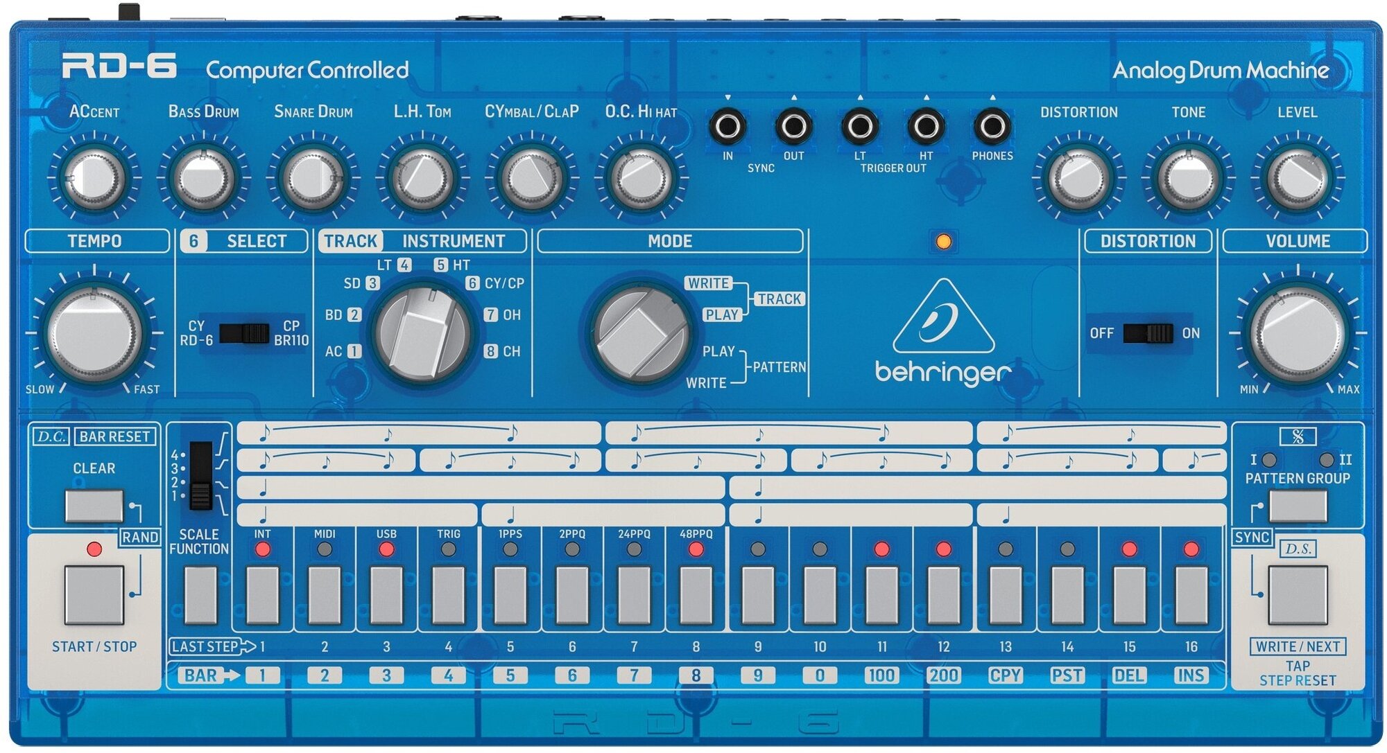 Аналоговая драм-машина Behringer RD-6-BB