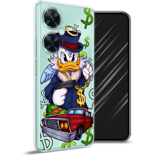 Силиконовый чехол на Huawei Nova 11i / Хуавей Нова 11i Scrooge McDuck with a Gold Chain, прозрачный силиконовый чехол на huawei nova 5i хуавей нова 5i scrooge mcduck with a gold chain прозрачный