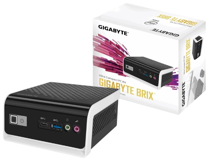 Платформа GIGABYTE BRIX GB-BLCE-4000C Intel Celeron N4000/без ОЗУ/Intel UHD Graphics 600/ОС не установлена