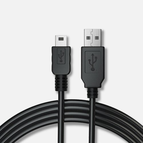 Кабель USB 2.0 A Mini USB B 1,5м с фильтром питания + передача данных