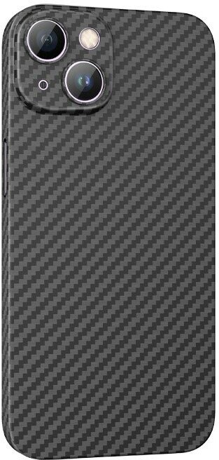 Чехол силиконовый для iPhone 14 Plus, Cave ultra-thin, HOCO, Магнитный (MagSafe), карбоновый, черный